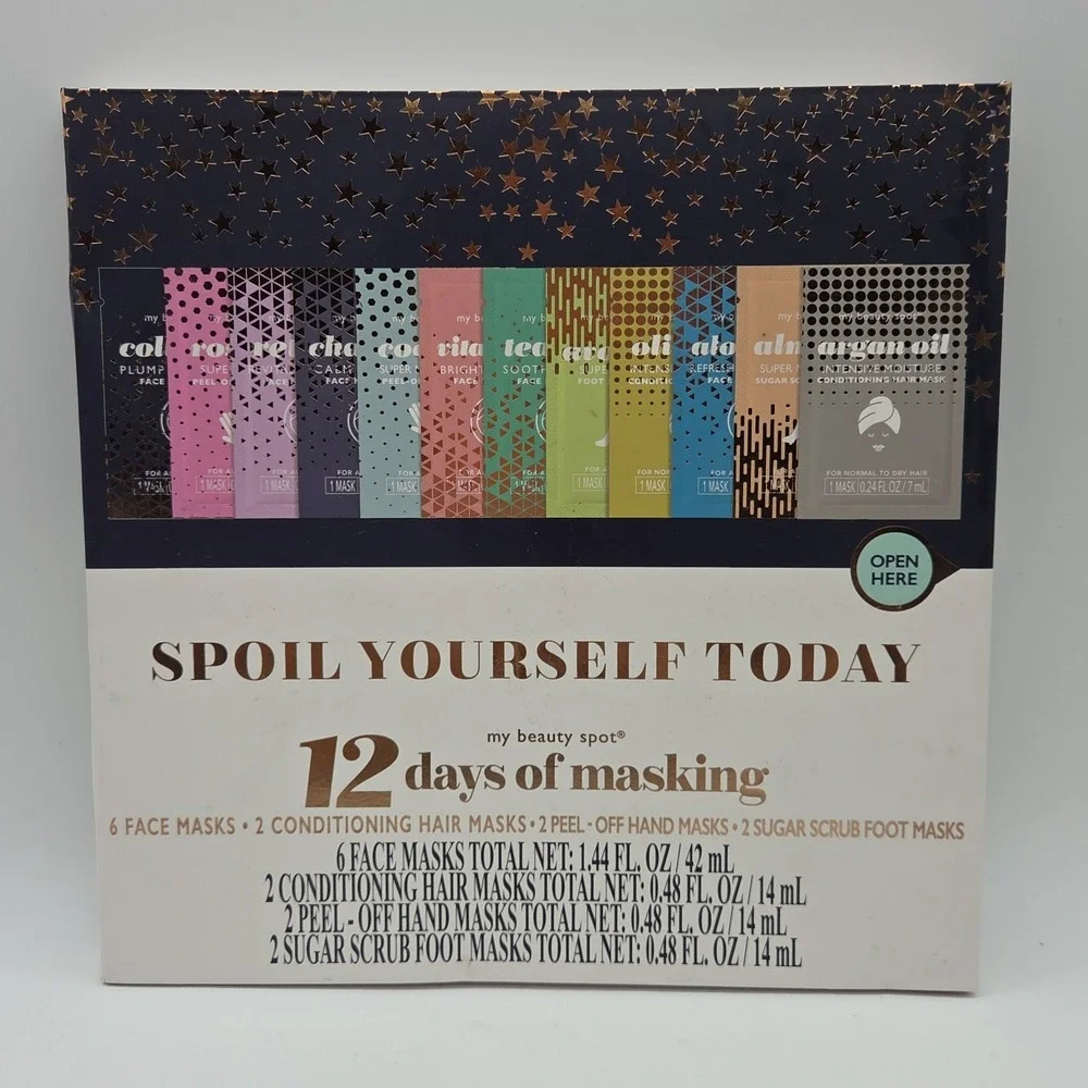 NEW Lot Of 3 Sets My Beauty Spot: 12 Days Of Masking Face Hair Hand Foot Masks